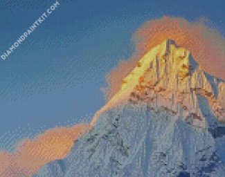 Head Of Annapurna Mountain diamond painting