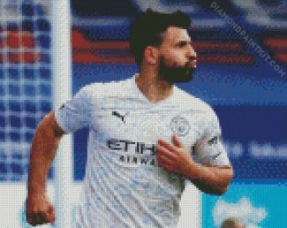 Manchester City Sergio Aguero diamond painting