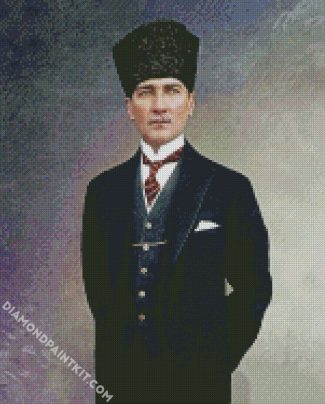 Mustafa Kemal Ataturk diamond painting