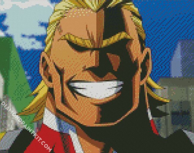 My Hero Academia All Might Character diamond painting