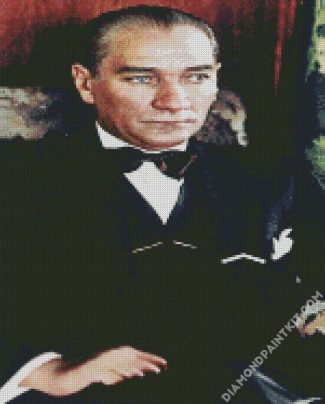 President Of Turkey Mustafa Kemal Ataturk diamond painting