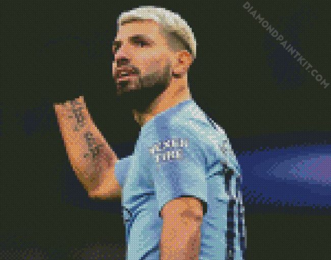 Sergio Aguero Footballer diamond painting