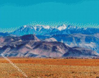 Snowy Atlas Mountains diamond painting