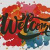 Splatter Welcome diamond painting