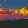 Sunset In Annapurna diamond painting