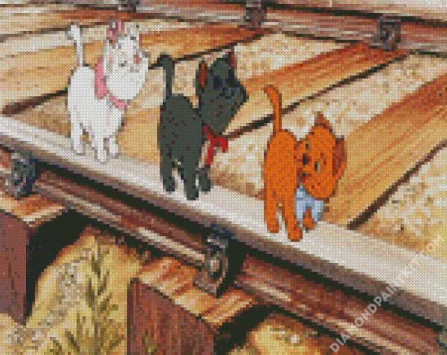 The Aristocats Kittens Characters diamond painting