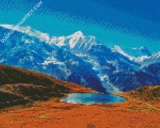 Trekking Pokabra Annapurna Nepal diamond painting