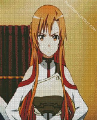 Upset Asuna Character diamond painting