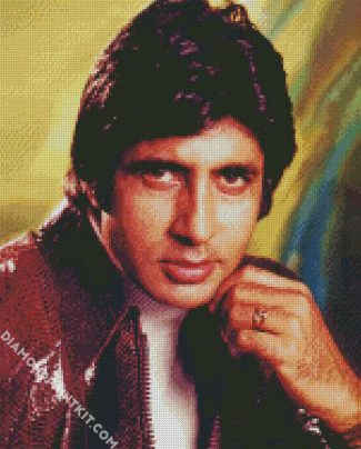 Young Amitabh Bachchan diamond painting