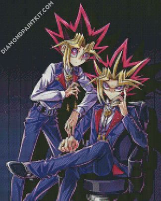 Yu Gi Oh Manga Characters diamond painting