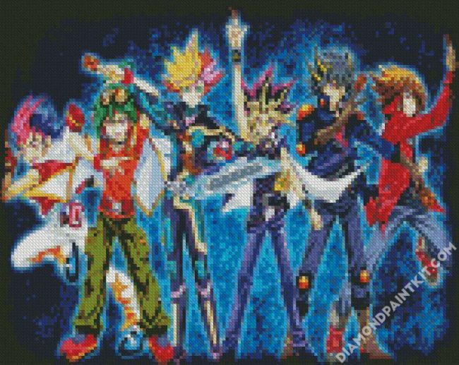 Yugi And Yu Gi Oh Characters diamond painting