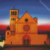 Basilica Of San Francesco Assisi Sunset Colors diamond painting