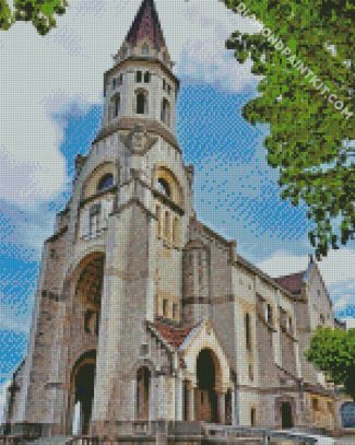 Basilica Of The Visitation Annecy diamond painting