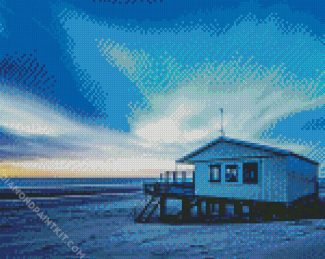 Beach House In Ameland diamond painting