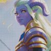 Beautiful Draenei Girl diamond painting