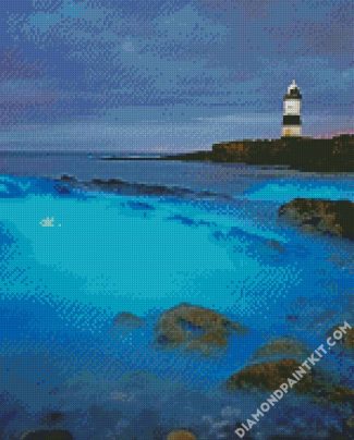 Bioluminescent Waves Anglesey diamond painting