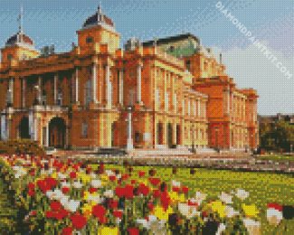 Croatian National Theatre In Zagreb diamond painting