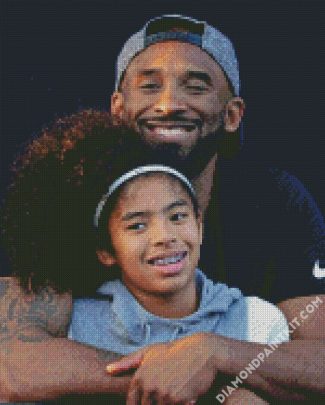 Kobe And Gianna Bryant diamond painting