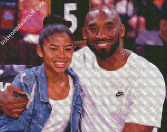 Kobe's Daughter Gianna Bryant diamond painting