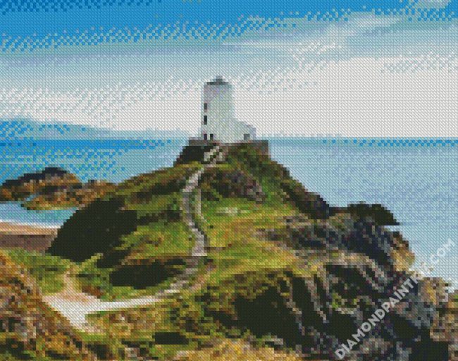 Lighthouse Anglesey diamond painting