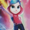 My Talking Angela Dancing diamond painting