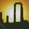 Temple Of Hercules Amman Silhouette diamond painting