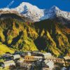 Village In Annapurna Mountains diamond painting