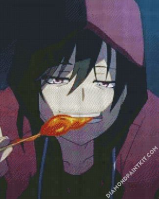 Yuu Otosaka Eating diamond painting