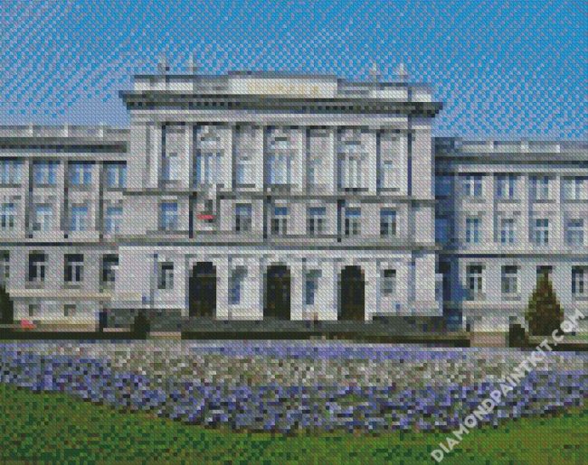 Zagreb Mimara Museum Building diamond painting