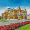 Zagreb National Theatre Croatia diamond painting