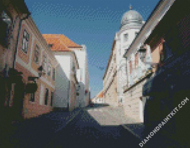 Zagreb Streets diamond painting