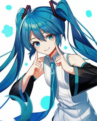 Hatsune Miku Vocaloid diamond painting