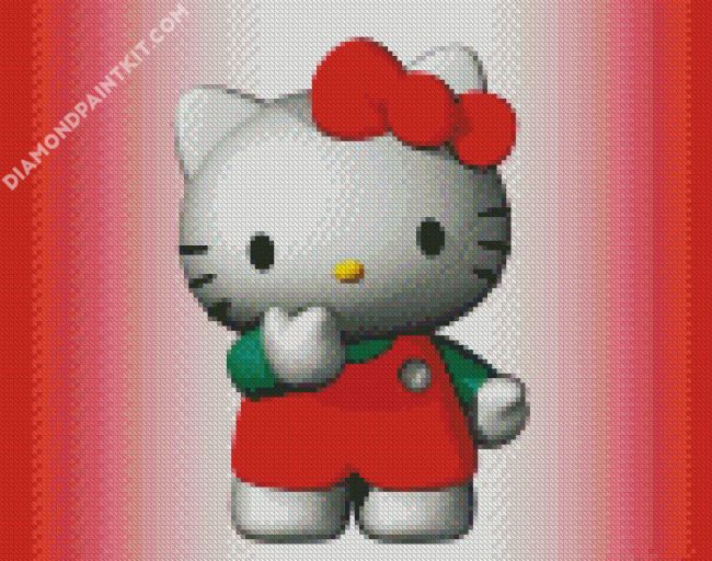 hello kitty cat diamond painting