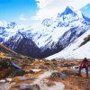 Hiking In Annapurna Mountains diamond painting