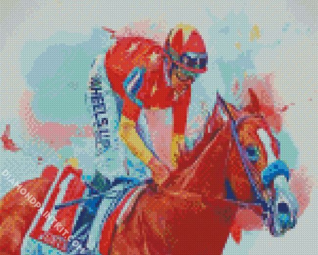 Horse Race Art diamond painting