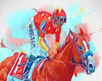 Horse Race Art diamond painting