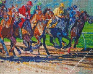 Horses Racing Diamond painiting