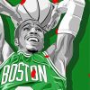 Illustration Jayson Tatum diamond painting