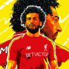 Illustration Mohamed Salah diamond painting