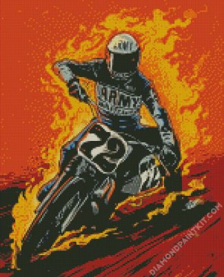 Illustration Motocross Racing diamond painting