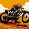 Illustration Motorcycle Race diamond painting