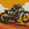 Illustration Motorcycle Race diamond painting