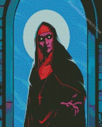 Illustration Nun diamond painting