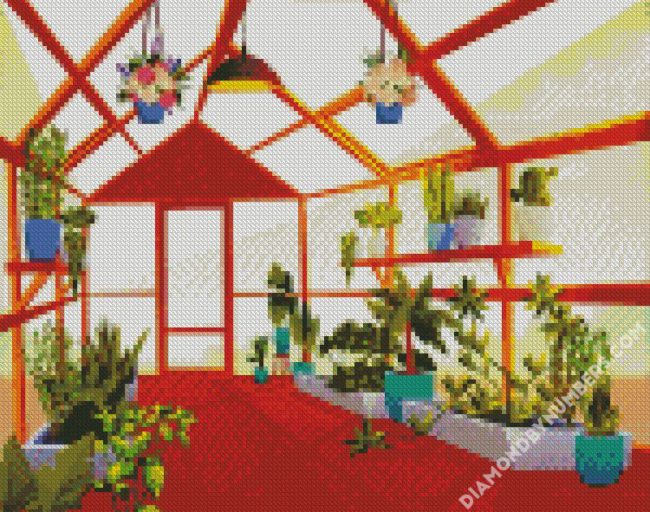 Illustration Plants Nursery diamond painting