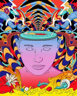 Illustration Psychedelic Mental Art diamond painting