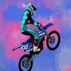 Illustration Motocross diamond painting