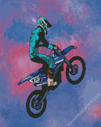 Illustration Motocross diamond painting