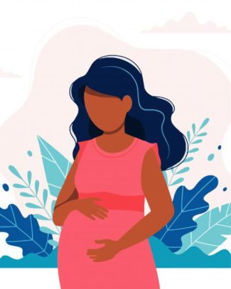 Illustration Pregnant Girl diamond painting