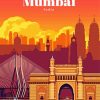 Indian Mumbai Poster diamond painting