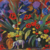 Irises And Poppies By Saryan diamond painting